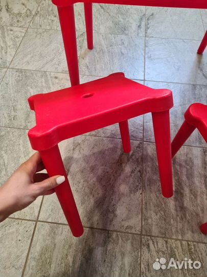 Детский стол и стулья IKEA