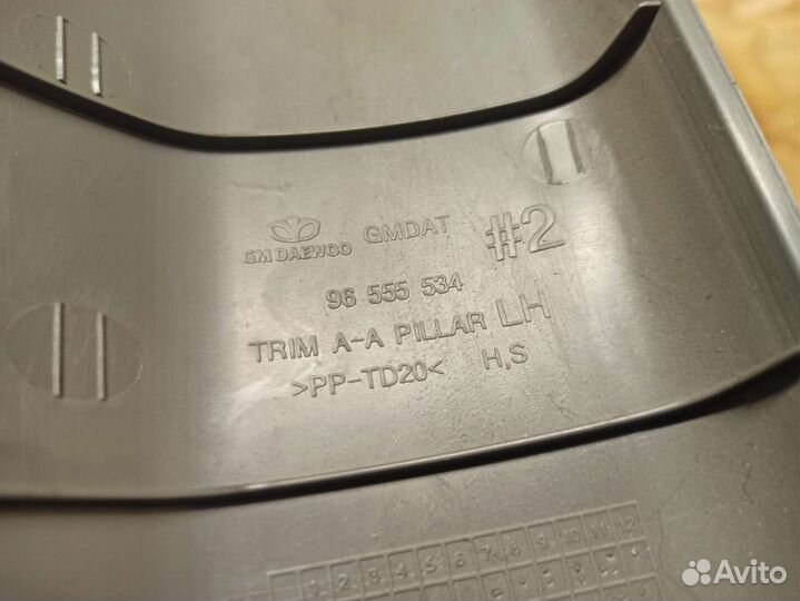 Накладка передней стойки левая Lacetti