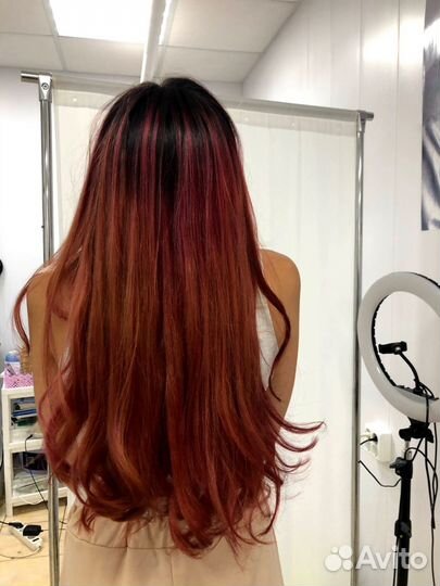 Окрашивание волос, стрижки