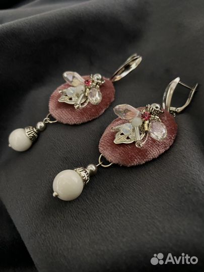 Серьги мотыльки