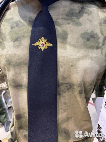 Галстук Полиция с вышивкой