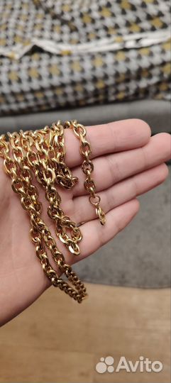 Цепь якорное плетение медицинское золото