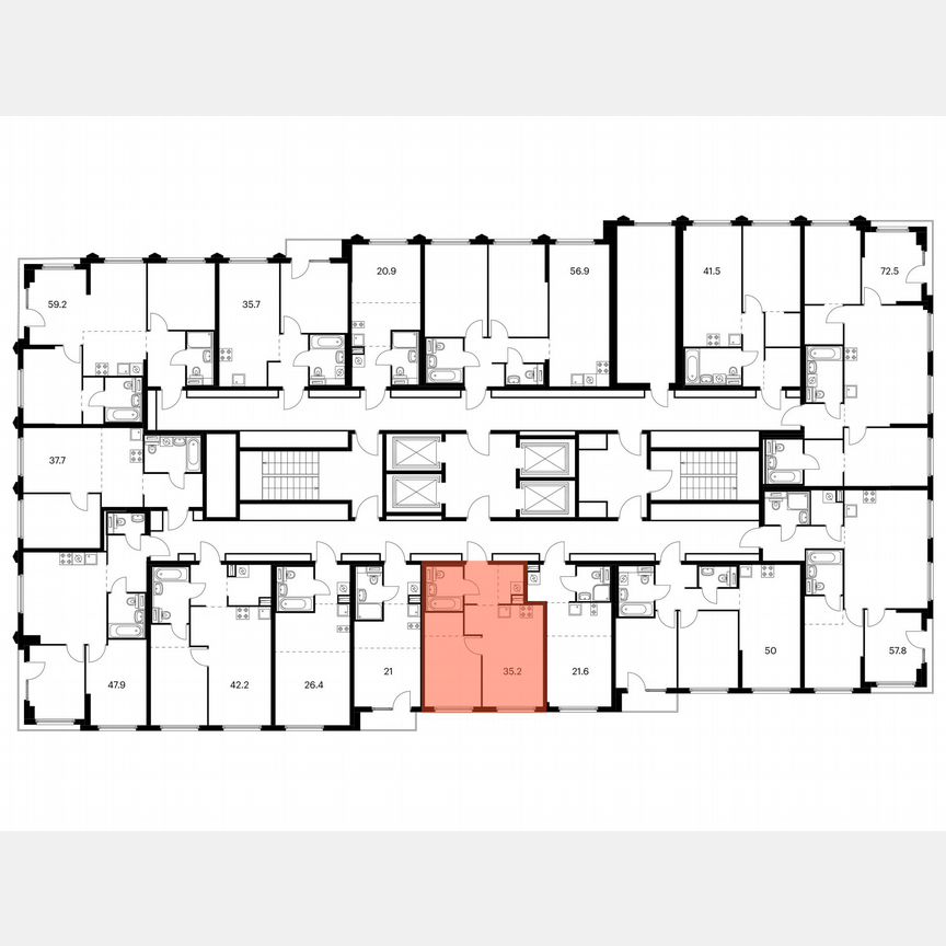1-к. квартира, 35,2 м², 18/32 эт.