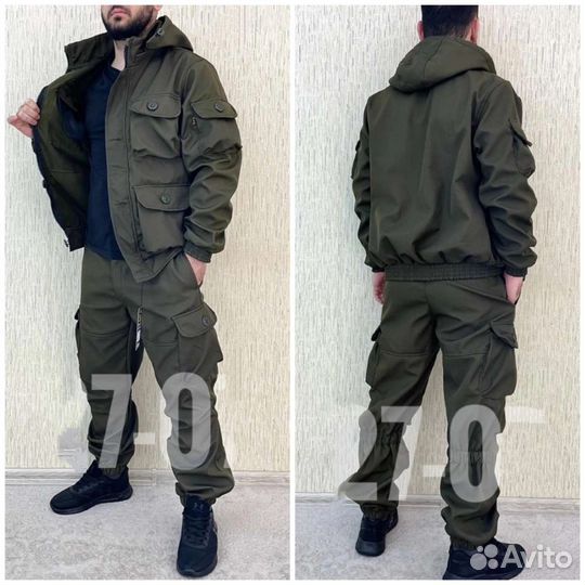 Костюм горка 8 демисезонная олива костюм на флисе