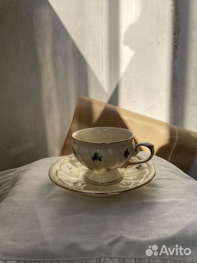 Чайная пара фарфор новая