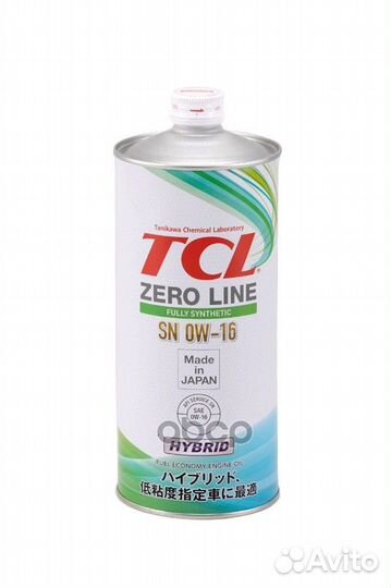 Масло моторное TCL SN 0w16 1L жесть Япония/0W16