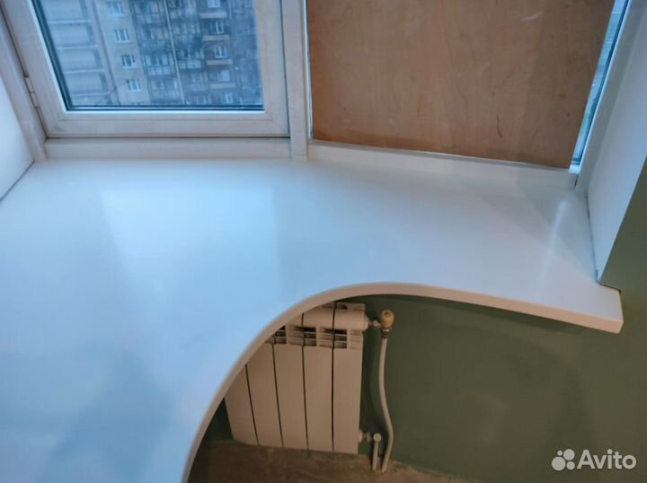 Подоконники из акрилового камня под ключ