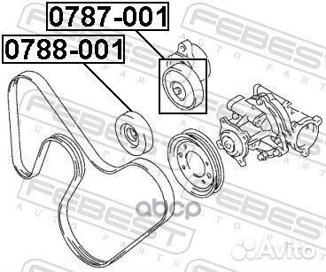 0788-001 ролик обводной Suzuki Grand Vitara 2.0