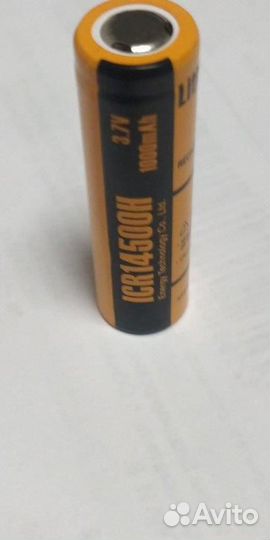 Аккумулятор ET ICR14500H (3.7В, 1000мАч, Li-Ion)