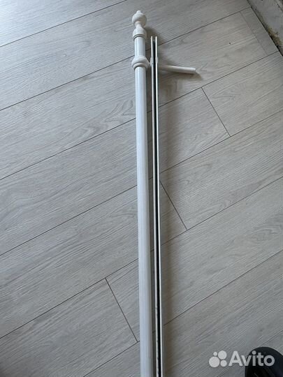 Карниз белый двухрядный 3 м