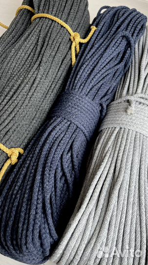 Хлопковый шнур 5 мм с сердечником для шитья