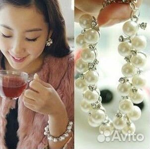 Новый браслет под жемчуг