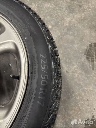 Диски subaru r17 с резиной (зима)