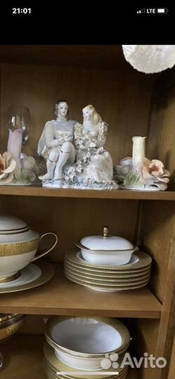 Фарфоровые статуэтки +2 подсвечника
