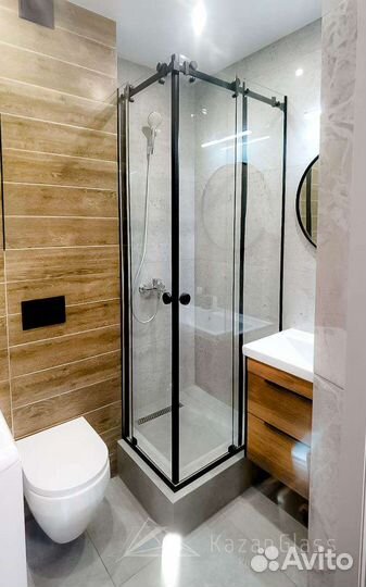 Душевая перегородка из закалённого стекла