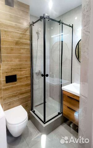 Душевая перегородка из закалённого стекла