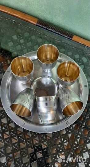 Стопки и Рюмки на подносе Мнц СССР (наборы)