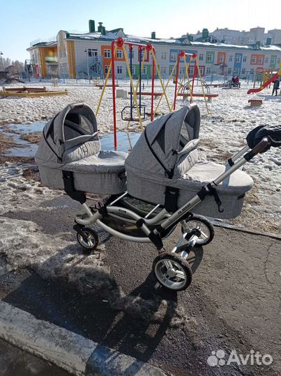 Коляска для двойни или погодок 2 в 1