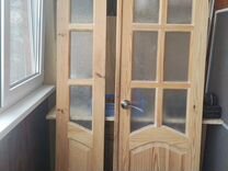 Двери межкомнатные деревянные, состояние новых