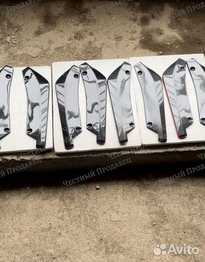 Элероны клыки сплиттер на задний бампер