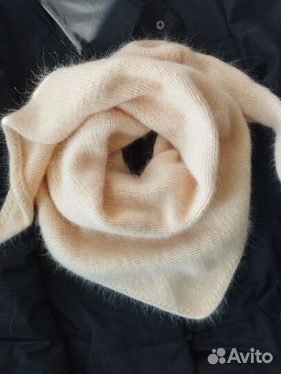 Шапка и косынка из пуха норки