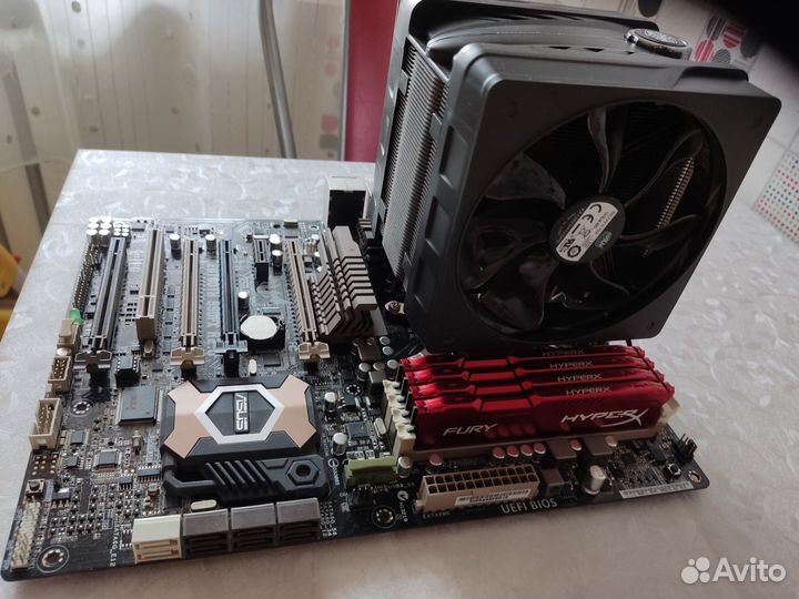Комплект Asus sabertooth 990fx+fx8150+16gb+башня