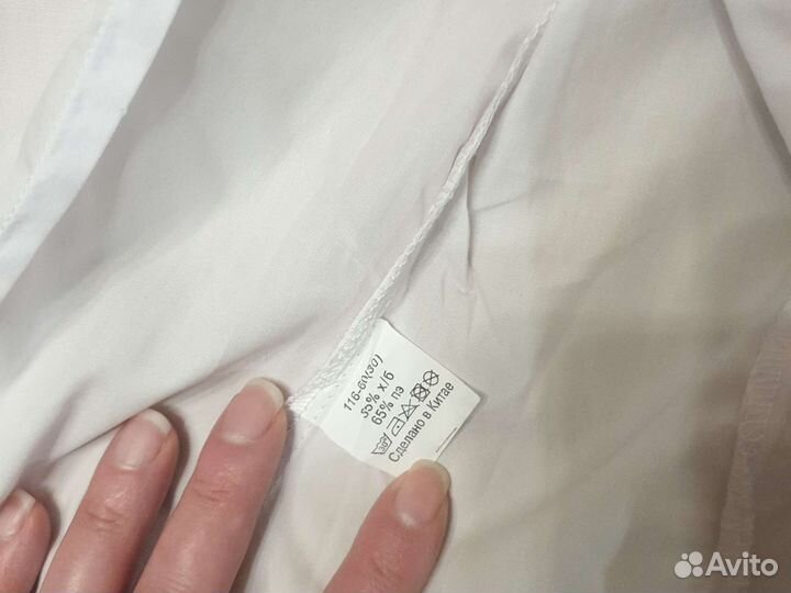 Блузка новая белая 4-5 лет 100-110 см