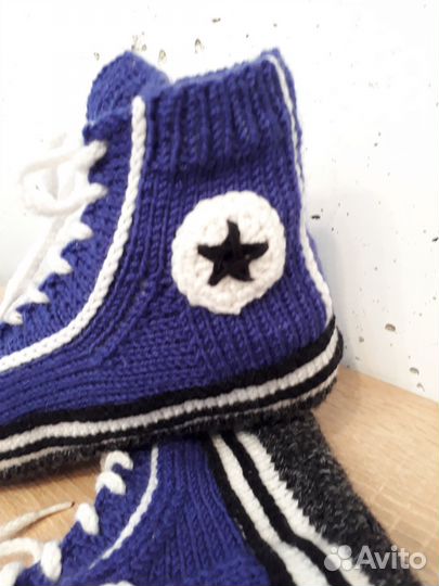 Вязаные носки-кеды Converse мужские