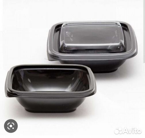 Пластиковые контейнеры одноразовые 250 шт