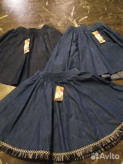 Юбки джинсовые