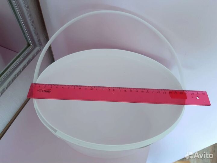 Ведро пластик на 6литров для пищевых продуктов