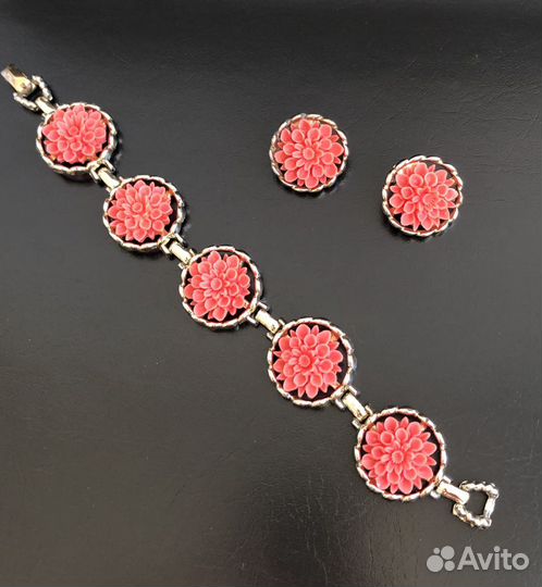 Винтажные Клипсы и Браслет Emmons США Винтаж