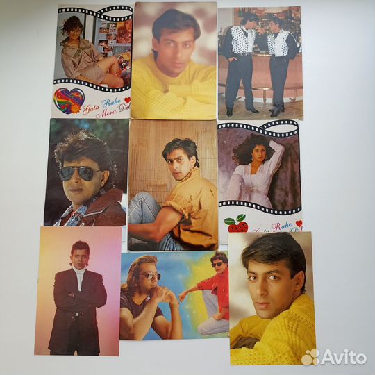 Открытки с индийскими актерами