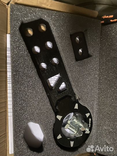 Петля буксировочная AJS vims прямая (черный)