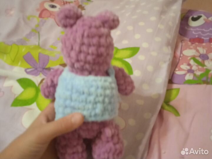 Вязаный бегемотик