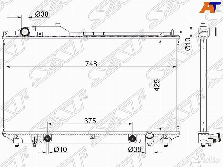 Радиатор охлаждения Lexus LS 430