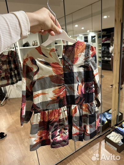 Платье burberry для девочки 86