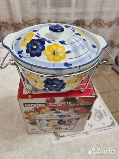 Фондюшница керамическая