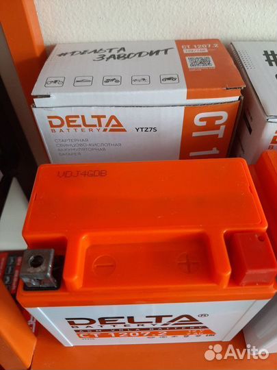 Мото Аккумулятор Delta CT 1207.2 (12B, 7Ач)