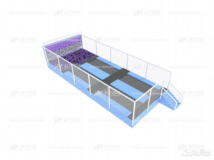 Батутная арена ба-4, детская игровая зона
