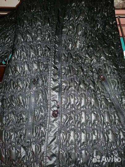 Пальто clasna черное шикарное