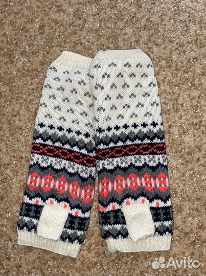 Комлект шапка и перчатки без пальцев