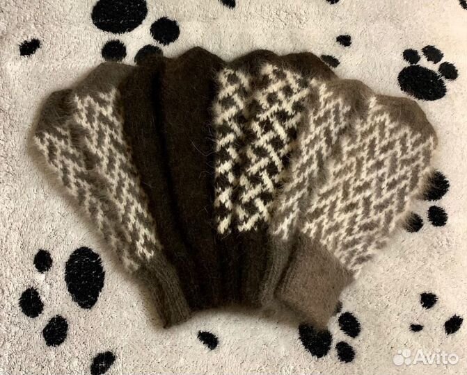 Варежки из собачьей шерсти