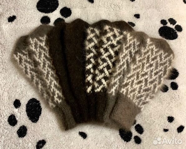 Варежки из собачьей шерсти