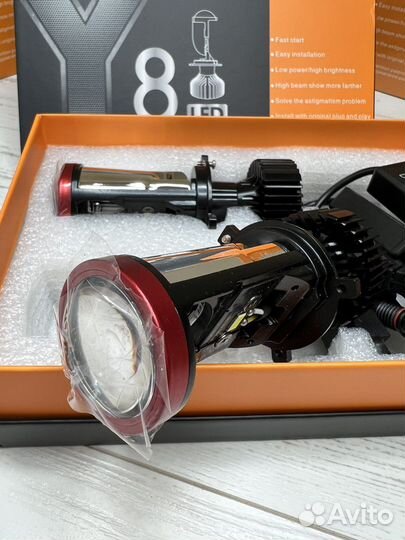 H4/H7 led мини линзы Y8/Y10