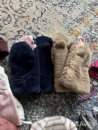 Пакет шапок для девочки 86-104