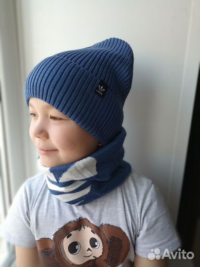Набор шапка + снуд демисезонные