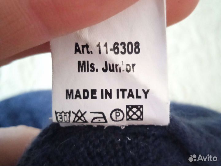 Шапка из чистого кашемира на девочку