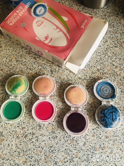 Цветная пудра для волос