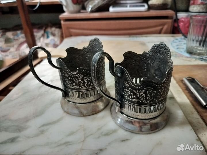 Подстаканник советский мельхиор винтаж